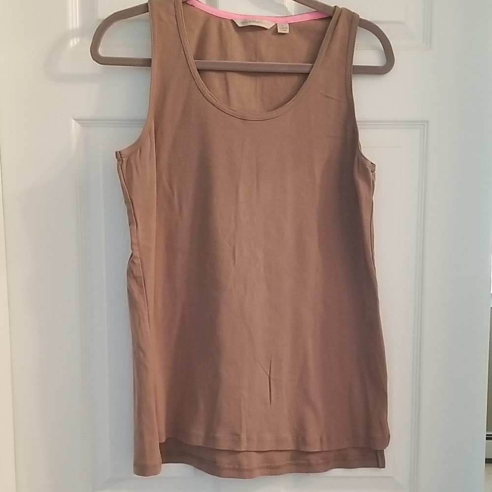 Women's Tan Sleeveless Top
